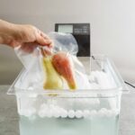 Sous vide cooking of pears